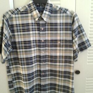 Mens John Ashford  Button Down Shirt, Short sleeved